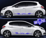 Decal Sticker Vinyl Side Racing Stripes for Peugeot 208 - Brothers-Graphics