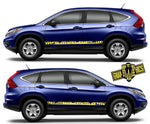 Decals Racing Car Doors Stickers Stripes For Honda CR-V - Brothers-Graphics