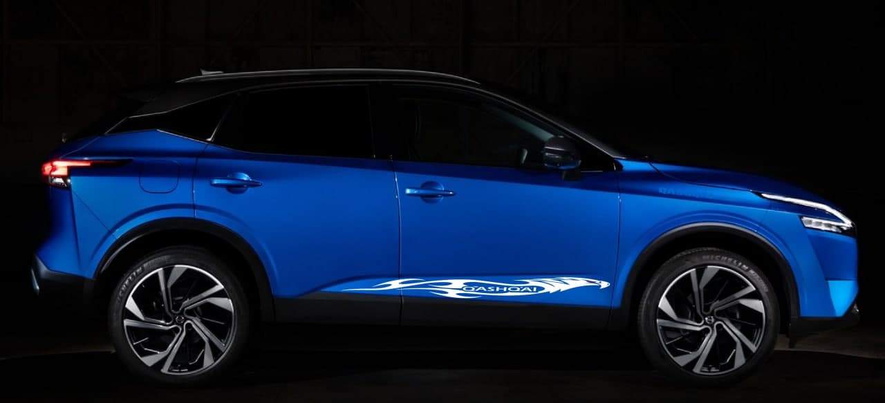 Vinyl Graphics Eagle Design Decal Sticker Side Door Stripe Stickers For Nissan Qashqai