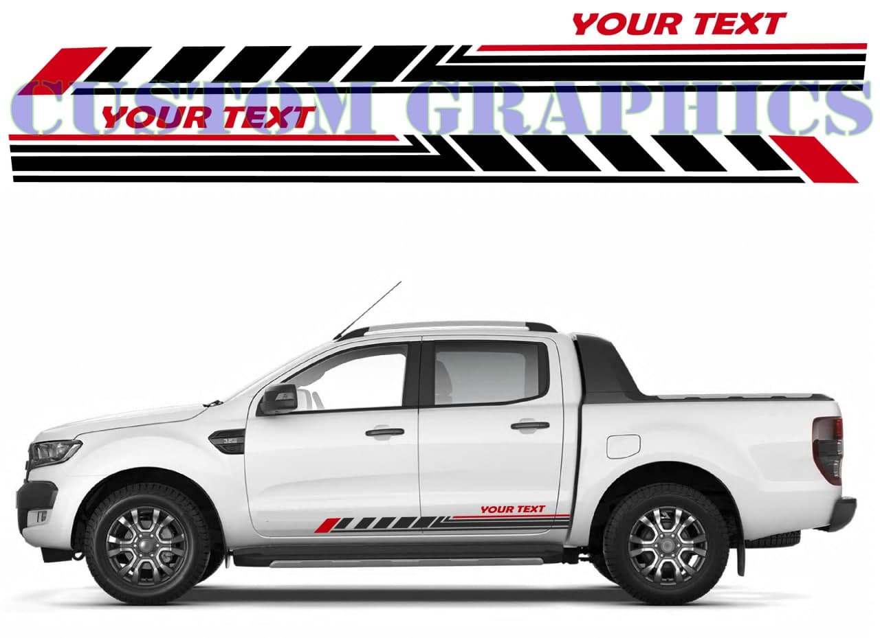 Vinyl Graphics Elegant graphic 2 colors universal sticker decal Kit for Car Any Vehicle | UNIVERSAL STICKERS