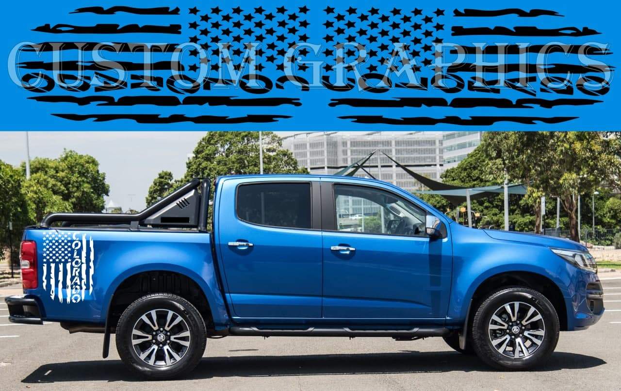 Vinyl Graphics Logo Graphic Stickers Car Vinyl Stripes Compatible with Chevrolet Colorado 2000-2021