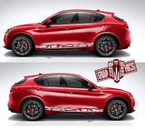 Premium Quality Stickers Compatible With Alfa Romeo Stelvio Style Line Design