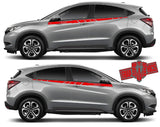 Graphics Racing Sticker Car Side Vinyl Stripes Fit For Honda HR-V - Brothers-Graphics