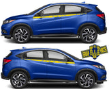 Graphics Racing Sticker Car Side Vinyl Stripes Fit For Honda HR-V - Brothers-Graphics