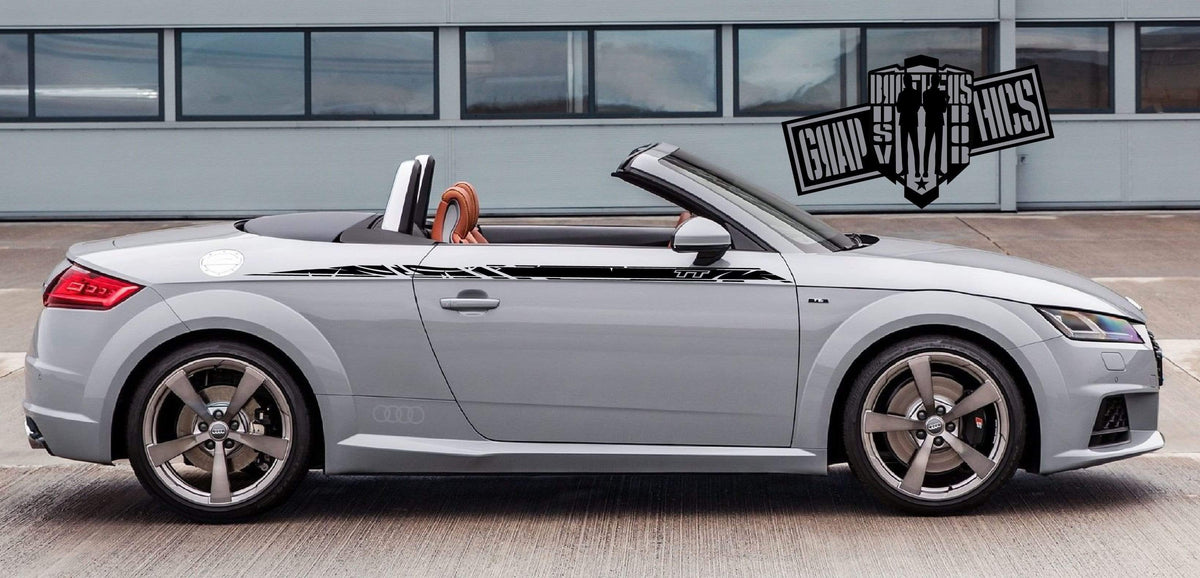 Graphics Racing Sticker Car Side Vinyl Stripes For Audi TT – Brothers