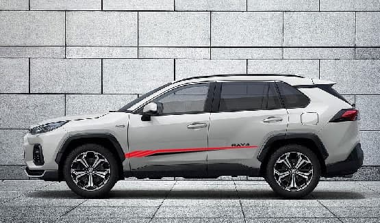 Vinyl Graphics NEW 2 color Design Vinyl Stripe Decal compatible with Toyota Rav4 Special stickers