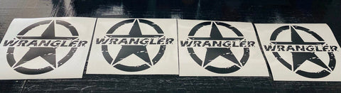 Vinyl Graphics New 2022 Star Design Graphic Stickers Compatible with Jeep Wrangler