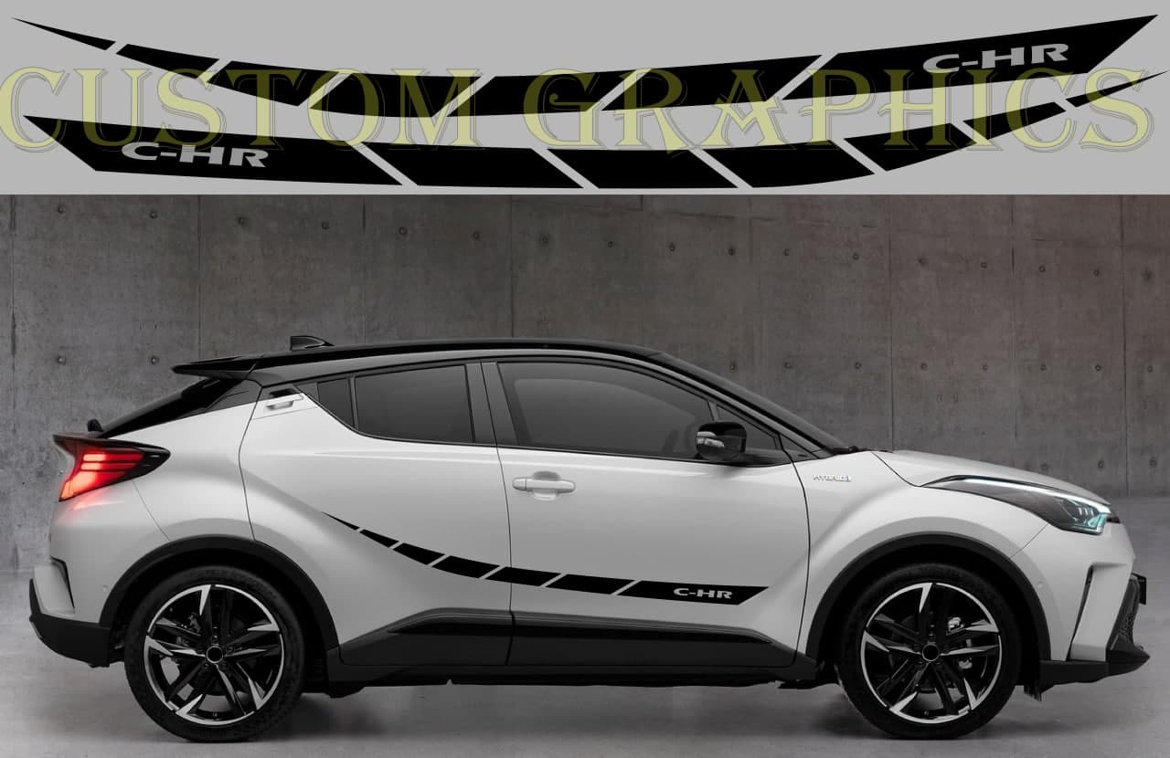 New Premium Vinyl Stripes Compatible With Toyota C-HR chr
