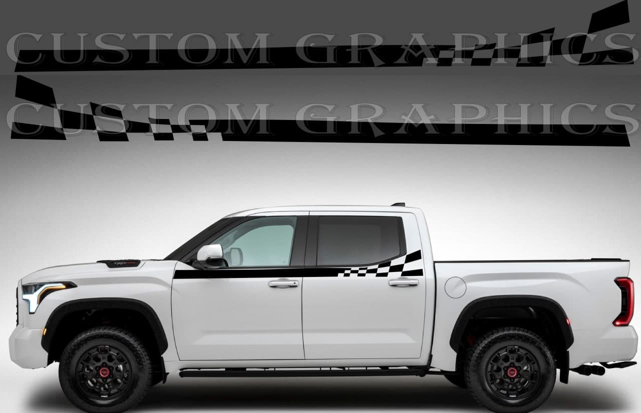 Vinyl Graphics New Unique Up Design Vinyl Stripes Compatible With Toyota Tundra 2002-2022