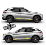 Premium Quality Stickers Compatible With Alfa Romeo Stelvio Unique Line Design