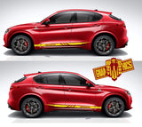 Racing Stripes Stickers For Alfa Romeo Stelvio - Brothers-Graphics
