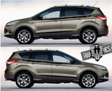 Set of Racing Side Stripes Decal Sticker Graphic for Ford KUGA - Brothers-Graphics