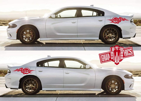 Side Vinyl Decal Side Sticker Dodge Charger - Brothers-Graphics