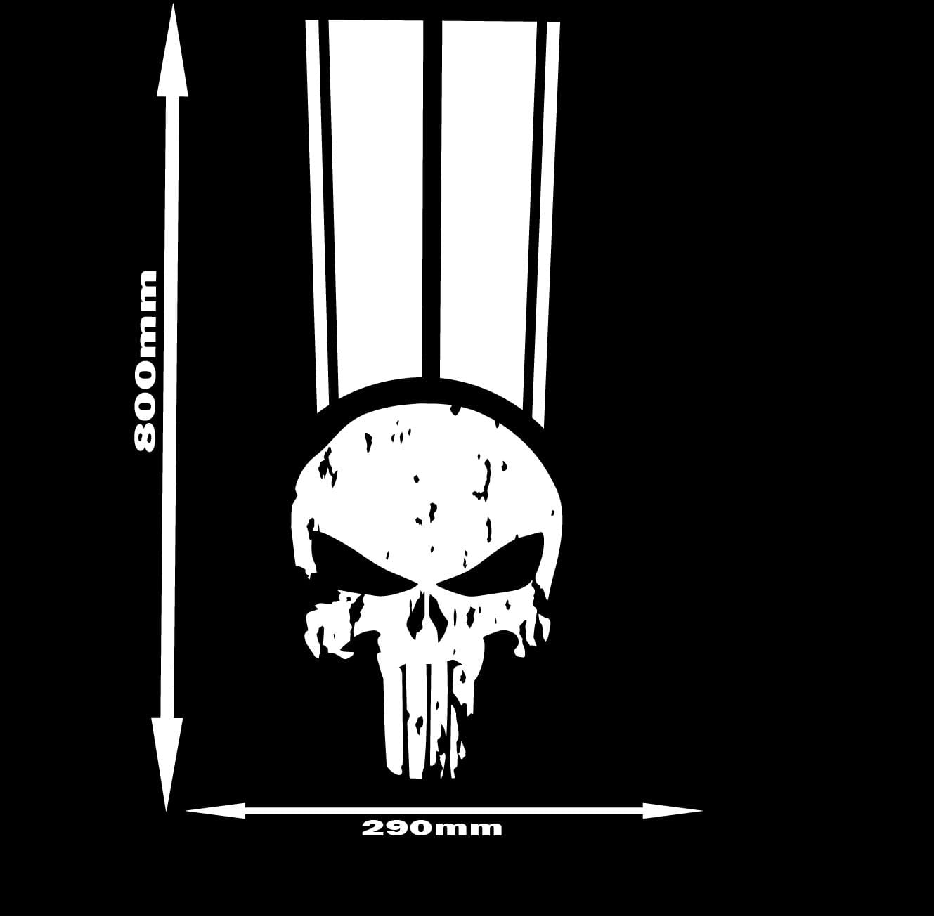 Vinyle motif tête de mort | Autocollants universels pour capot | Autocollants graphiques pour capot