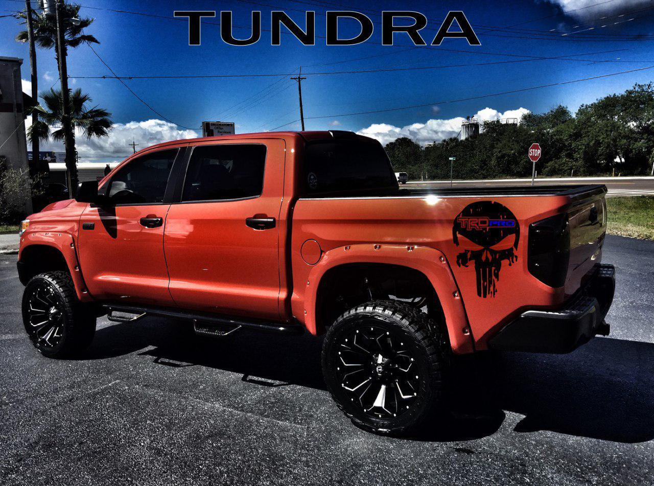 Skull Vinyl Decal For Toyota Tundra