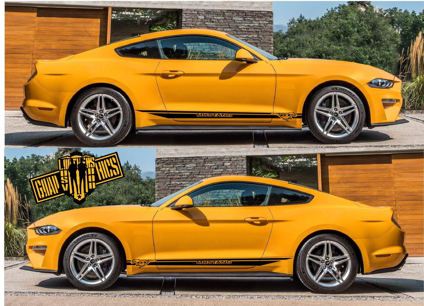 Sport Line Sticker Car Side Vinyl Stripe For Ford Mustang 2000-2019 - Brothers-Graphics