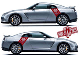 Sport Racing Line Sticker Car Side Vinyl Stripe For Nissan GT-R - Brothers-Graphics