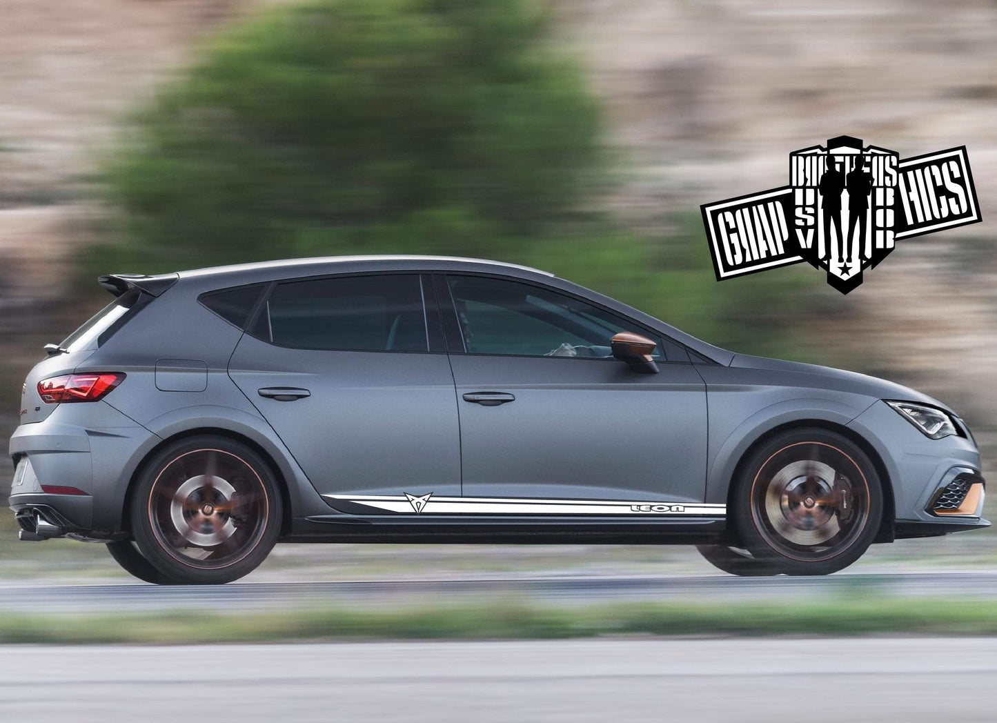 Sticker Decal Stripes Vinyl Side Door Stripes for Seat Leon 2000-2020. - Brothers-Graphics