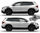 Sticker Vinyl Side Racing Stripes Compatible With Honda Passport Premium Decals