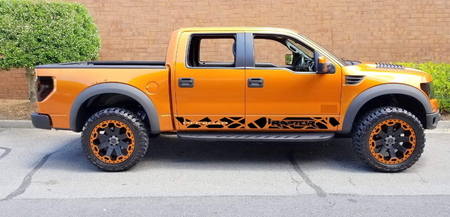 Unique Design 2 Color Decals For Ford F-150