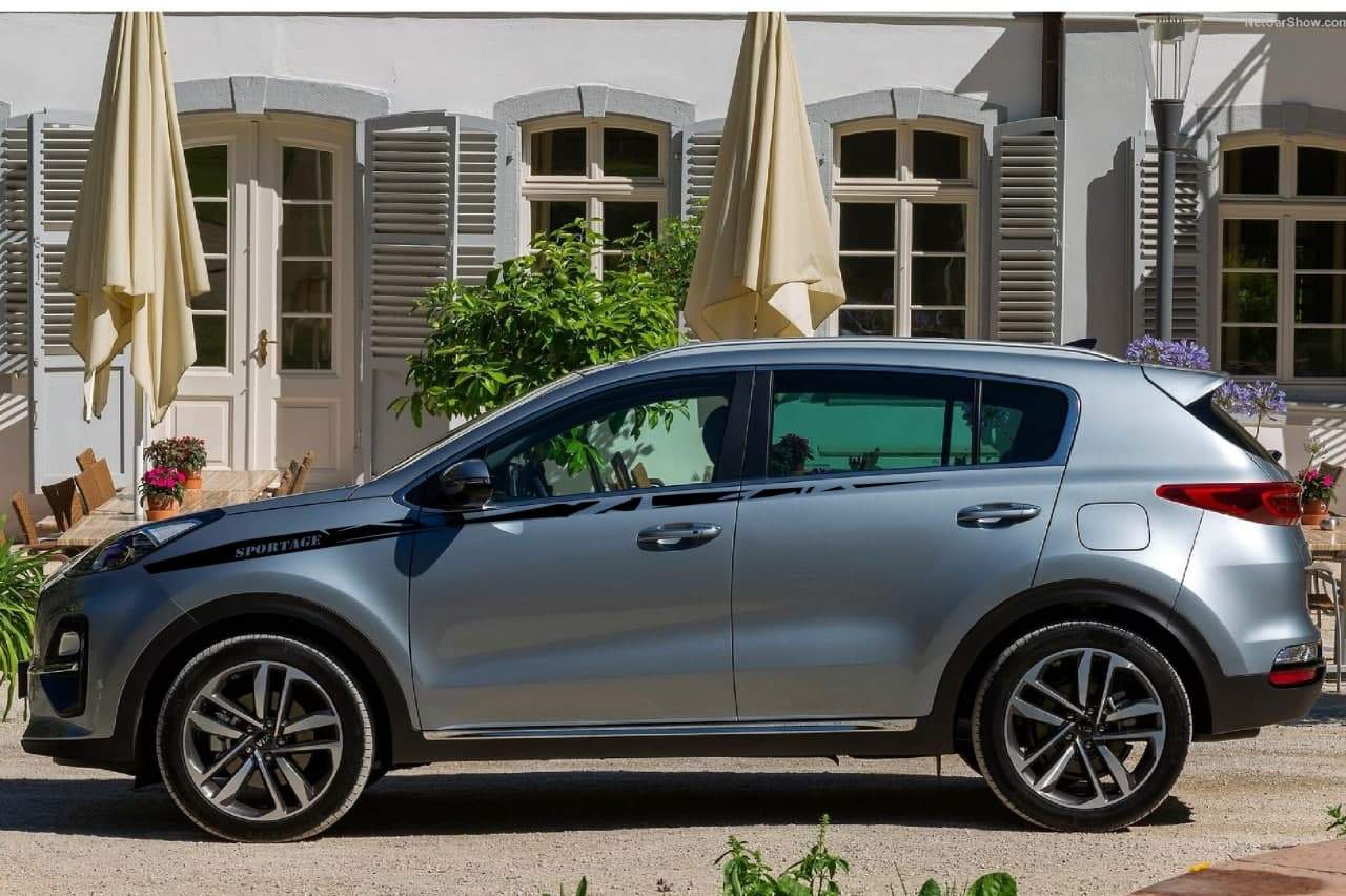 Vinyl Graphics Up Design Decal Sticker Vinyl Side Racing Stripes Compatible with Kia Sportage