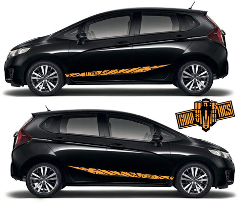 Vinyl Decal Racing Stickers Stripes Fit Honda Jazz - Brothers-Graphics