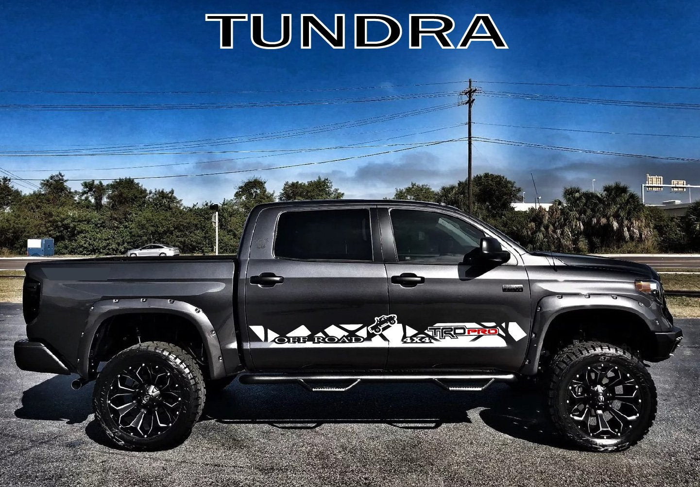 Graphiques en vinyle pour les décalcomanies TRD Toyota Tundra