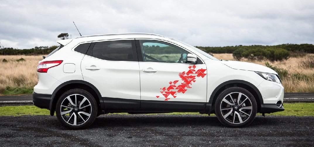 Autocollants graphiques en vinyle pour course - Décalcomanies uniques pour Nissan Qashqai