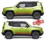 Vinyl Racing Stripe Stickers For Jeep Renegade - Brothers-Graphics