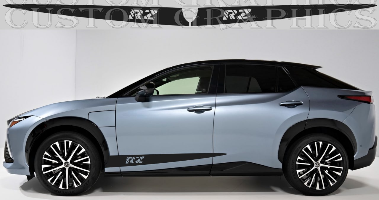 Premium Vinyl Stickers Racing Stripes Stickers Compatible With Lexus RZ Brothers Graphics Collection