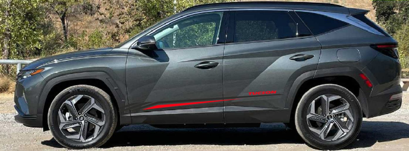 Premium Vinyl Sticker Compatible with for Hyundai Tucson Sticker Street Auto