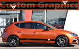 Premium Vinyl Stickers Sport Stripes Compatible With Seat Leon