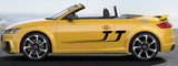 Autocollants en vinyle pour bandes latérales de voiture compatibles avec le kit de carrosserie Audi TT Name Design