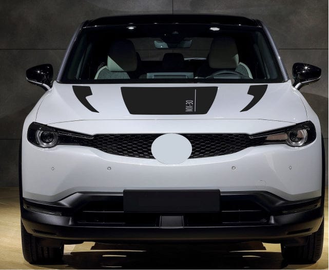 Nouvel autocollant de capot compatible avec les décalcomanies en vinyle Mazda MX-30 Classico Design
