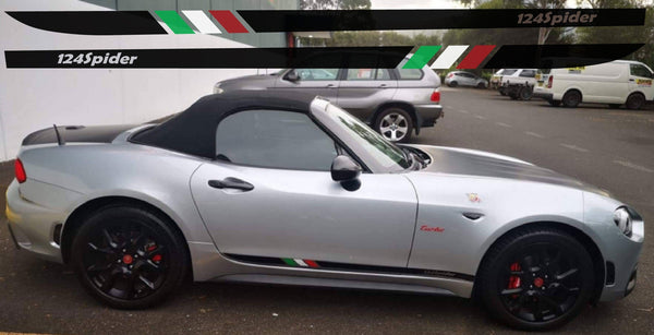 fiat 124 stickers,  fiat 124 decals,  fiat decals,  fiat abarth stickers, car accessories,  opel grandland,  car stickers,  car decals,  vinyl stripes,  car stickers,  custom graphics 