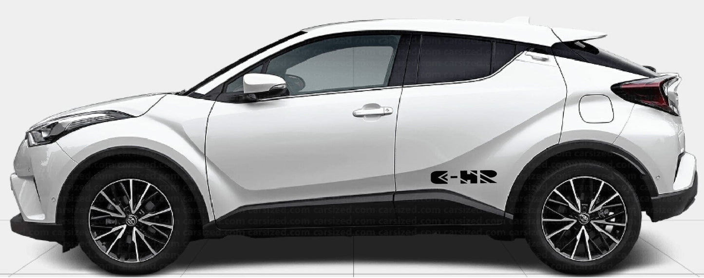Bandes autocollantes en vinyle de qualité supérieure compatibles avec Toyota C-HR 2024