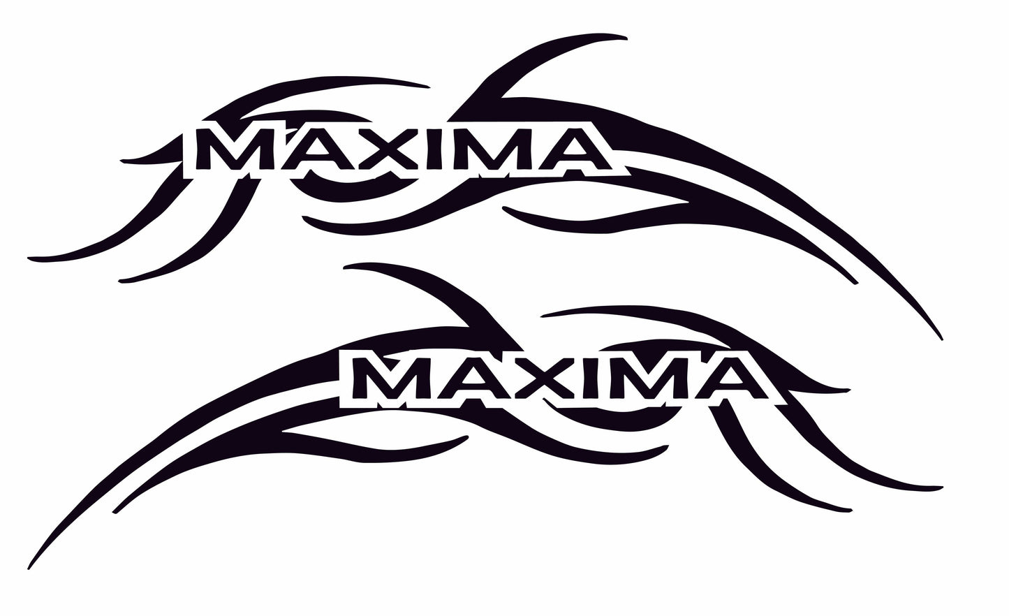Premium Quality Sticker Compatible With Nissan Maxima Tribal Design 2x decals