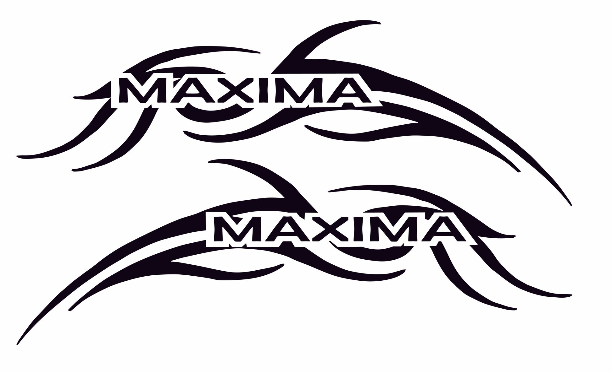 Premium Quality Sticker Compatible With Nissan Maxima Tribal Design 2x decals