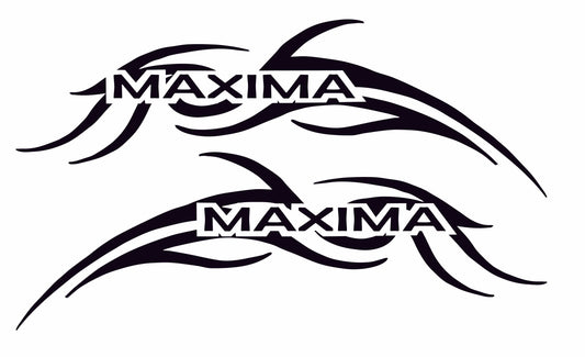 Premium Quality Sticker Compatible With Nissan Maxima Tribal Design 2x decals