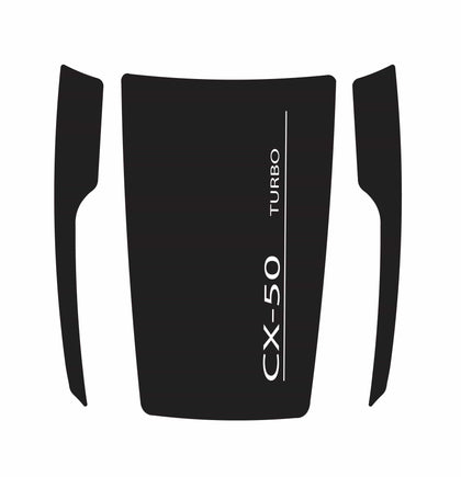  Premium Hood Sticker Compatible with Mazda CX-50 Vinyl Stripes Decals Turbo Design