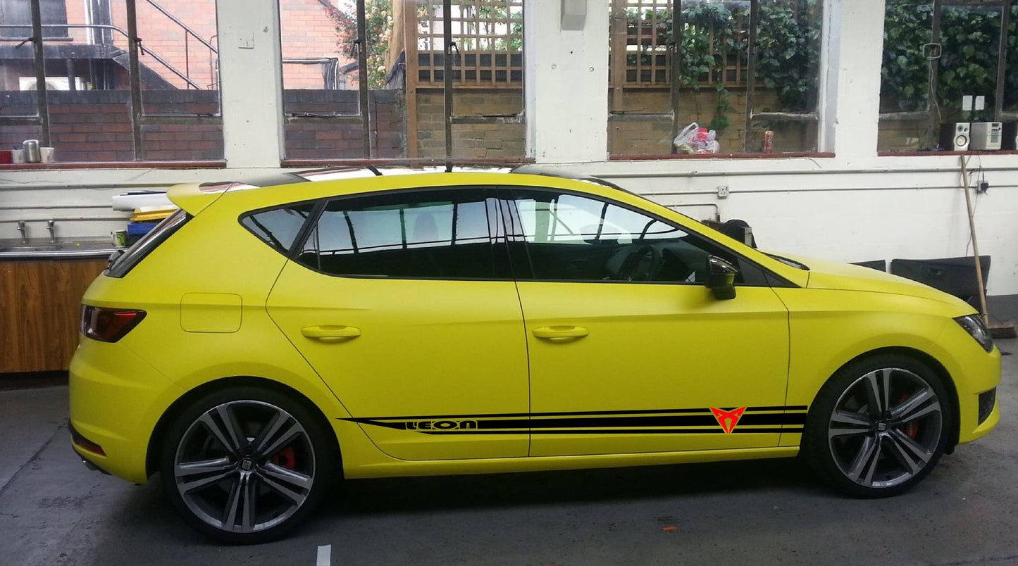 Premium Vinyl Stickers Best Stripes Compatible With Seat Leon