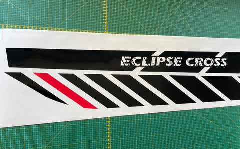 Vinyl Sticker Compatible with Mitsubishi Eclipse Cross Unique Design