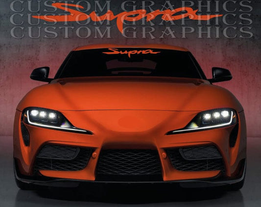 Premium Hood Window Vinyl Sticker Compatible With Toyota Supra New Design