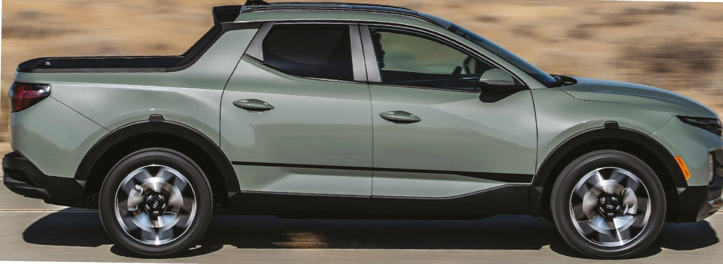 Autocollant en vinyle de qualité supérieure compatible avec HYUNDAI Santa Cruz