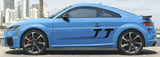 Autocollants en vinyle pour bandes latérales de voiture compatibles avec le kit de carrosserie Audi TT Name Design