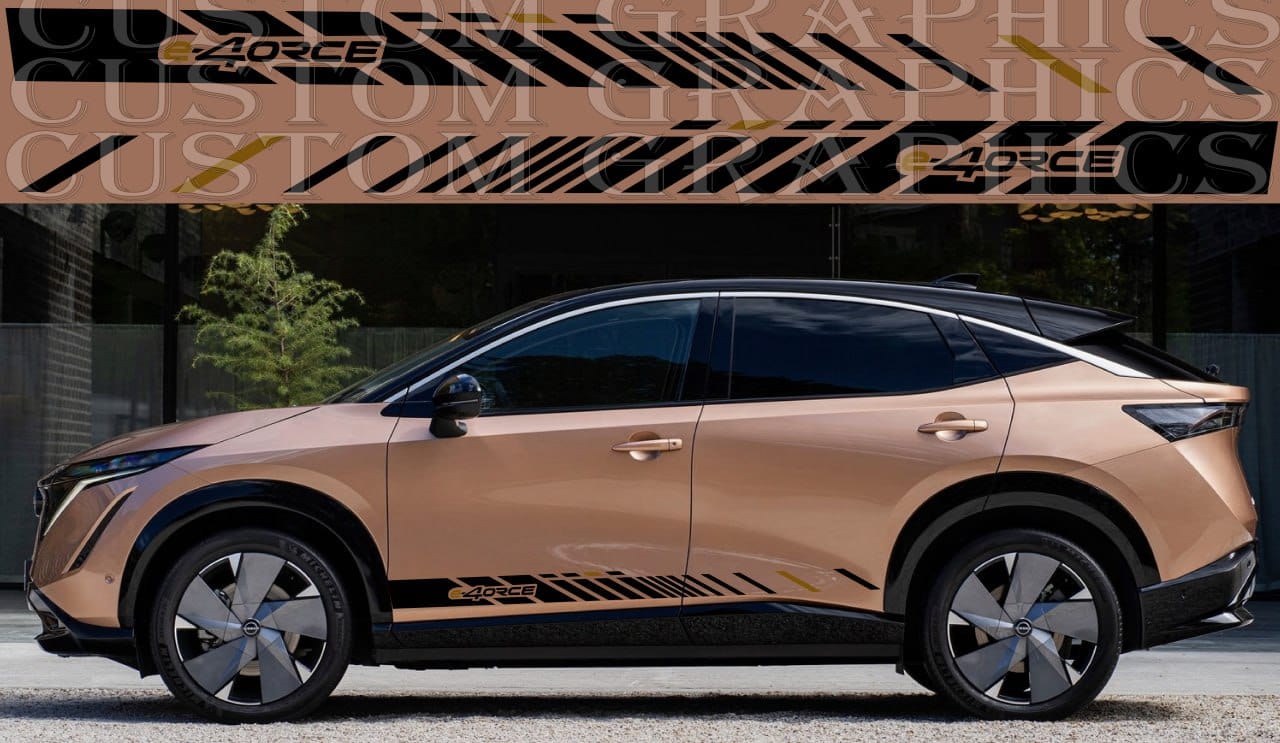 Autocollant compatible avec Nissan Ariya Nouveau beau design de style de voiture 