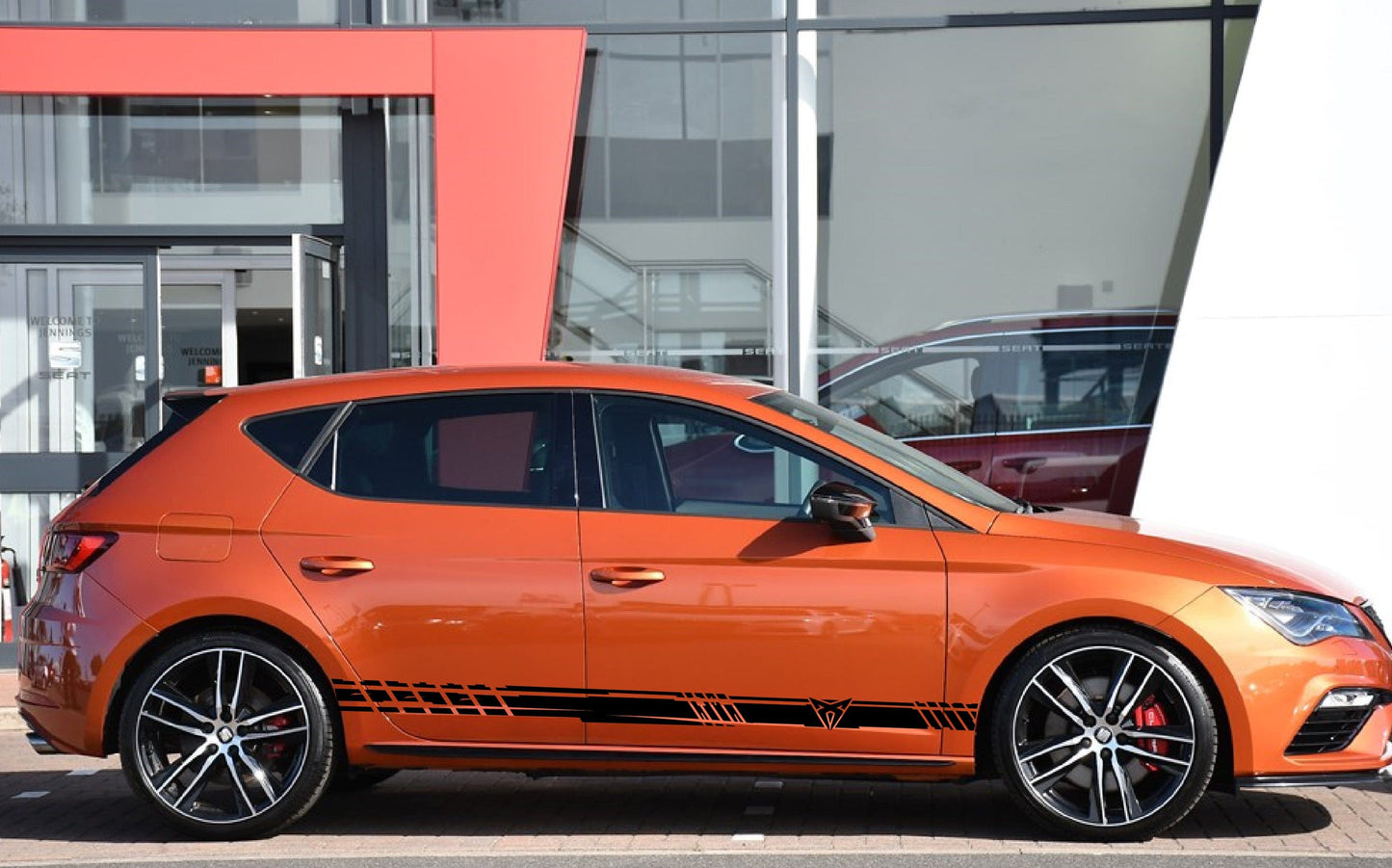 Premium Vinyl Stickers New Stripes Compatible With Seat Leon