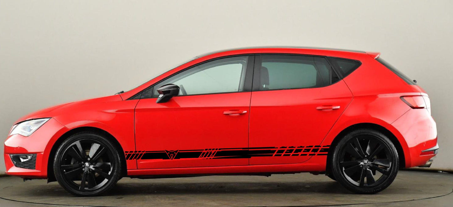 Premium Vinyl Stickers New Stripes Compatible With Seat Leon