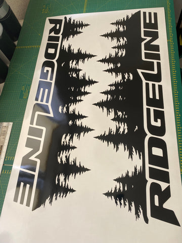 Forest Design Rear Sticker Graphics Vinyl Stickers Compatible With Honda Ridgeline