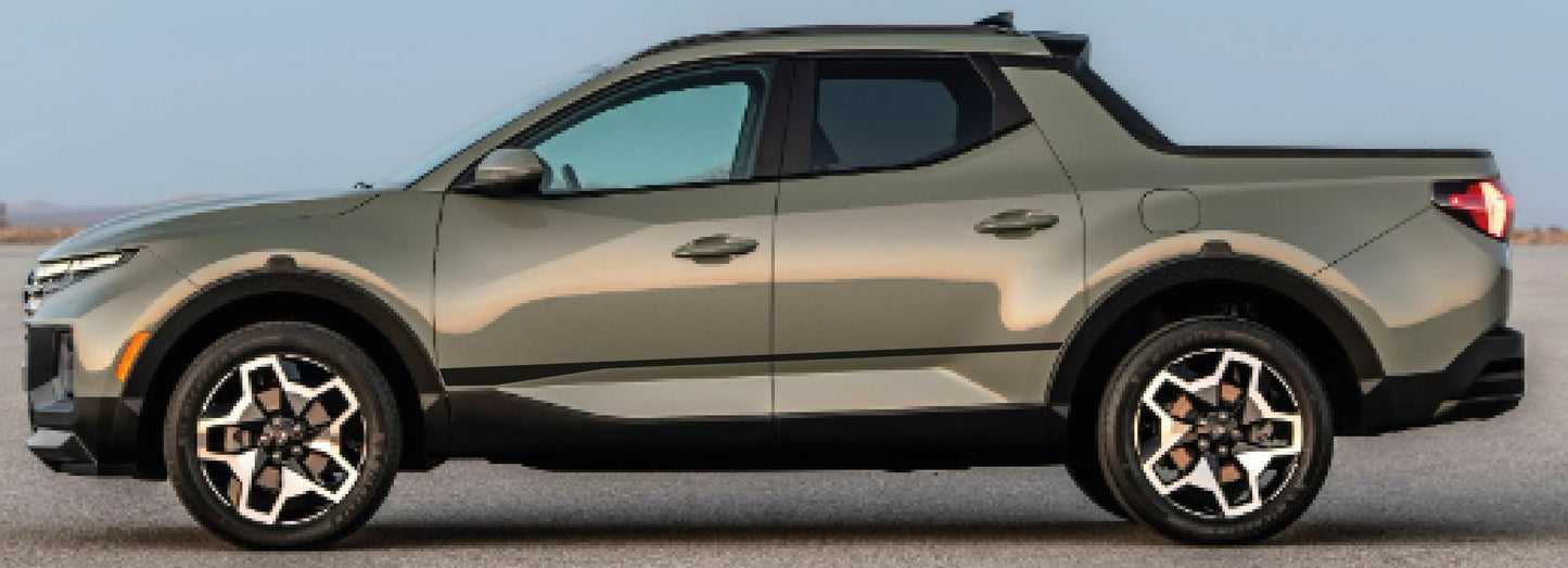 Autocollant en vinyle de qualité supérieure compatible avec HYUNDAI Santa Cruz